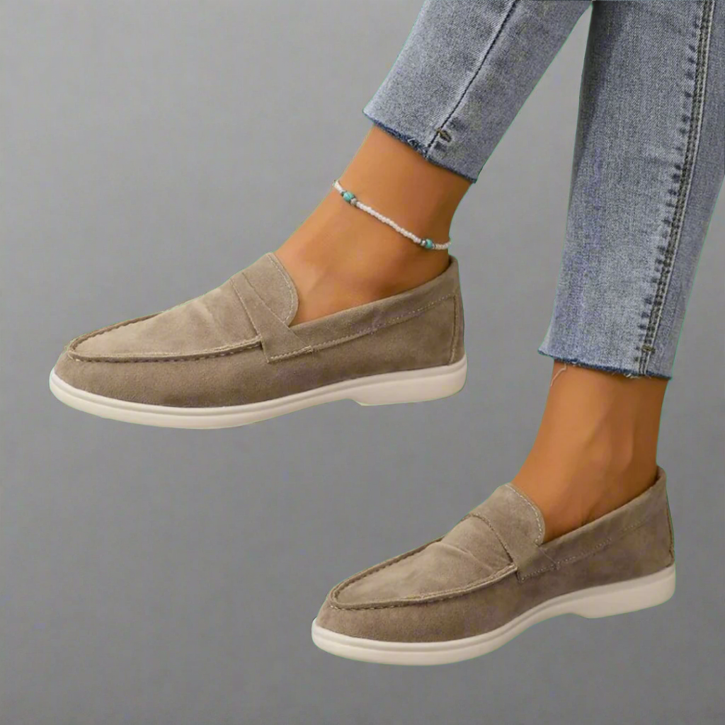 Hannah™ Mocassins en suède élégants faits à la main