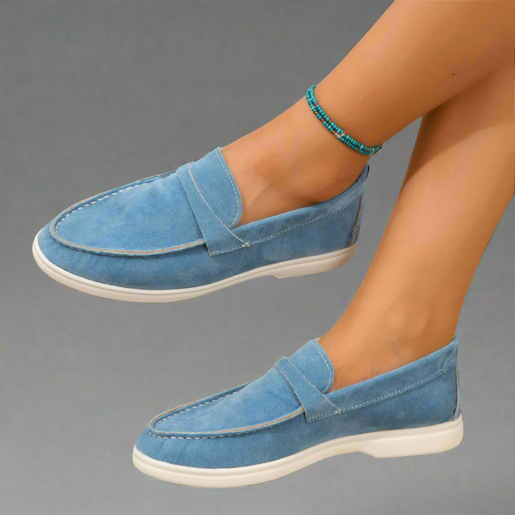 Hannah™ Mocassins en suède élégants faits à la main