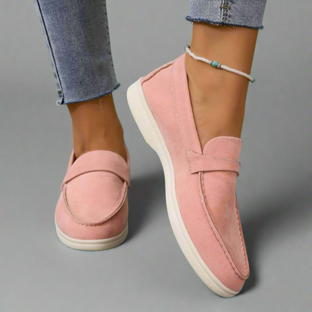 Hannah™ Mocassins en suède élégants faits à la main