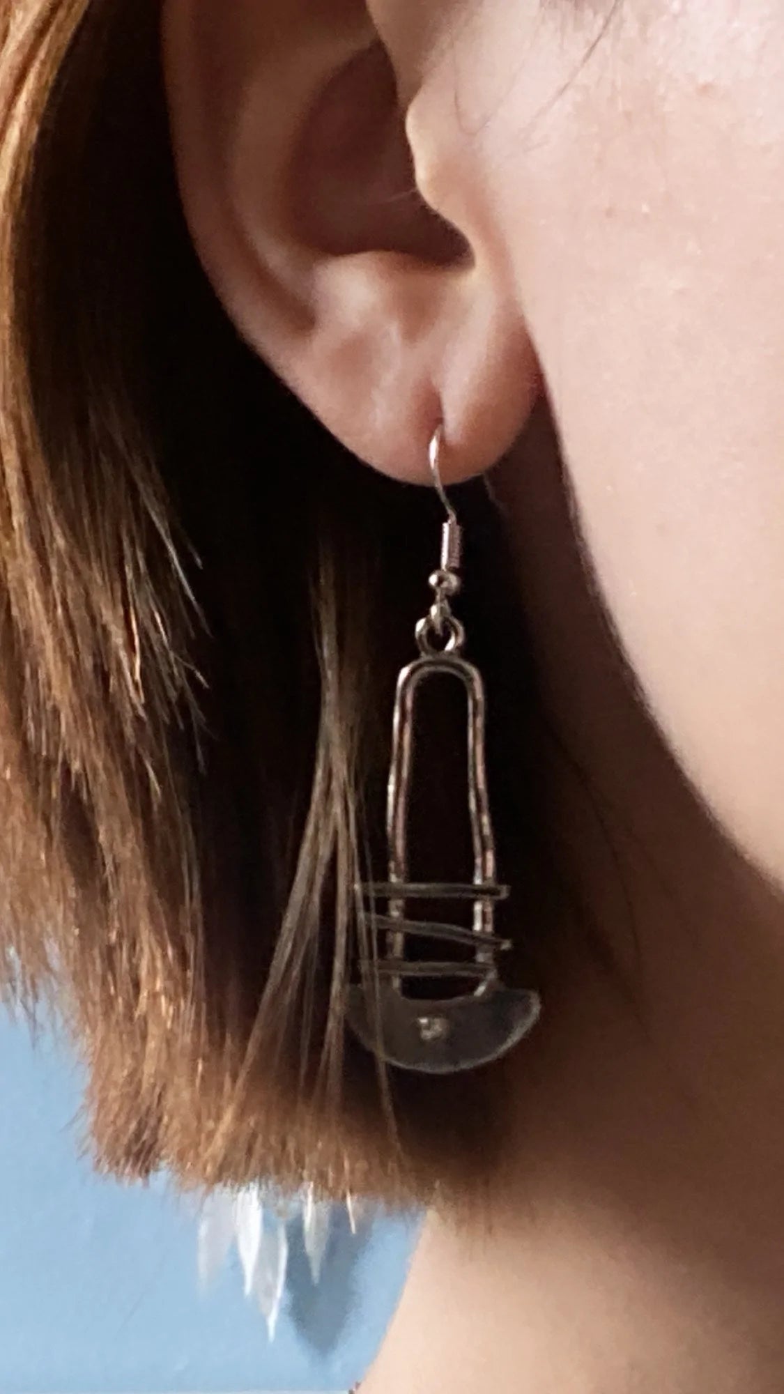 Boucles d'oreilles géométriques avec une forme spéciale
