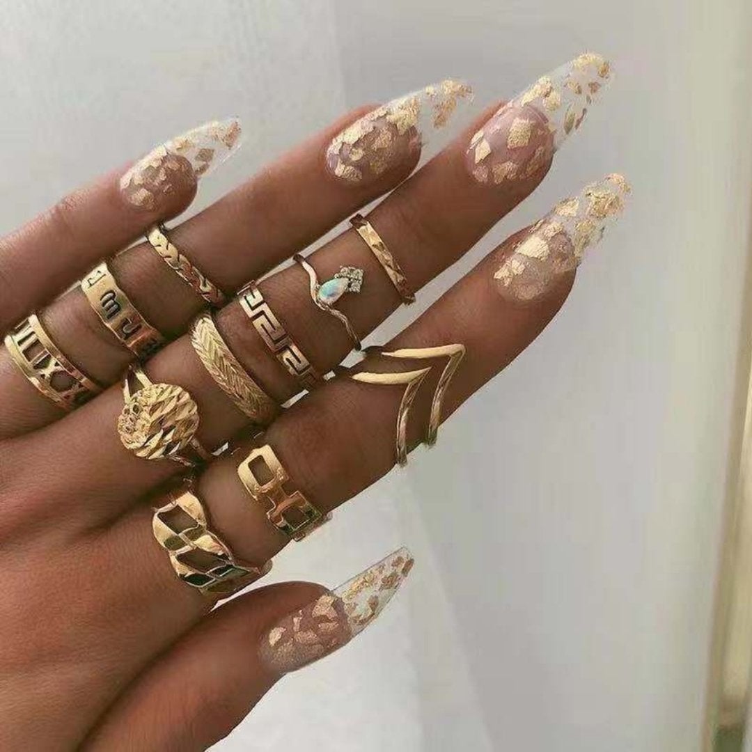 Ensemble premium unique avec 8 à 12 bagues