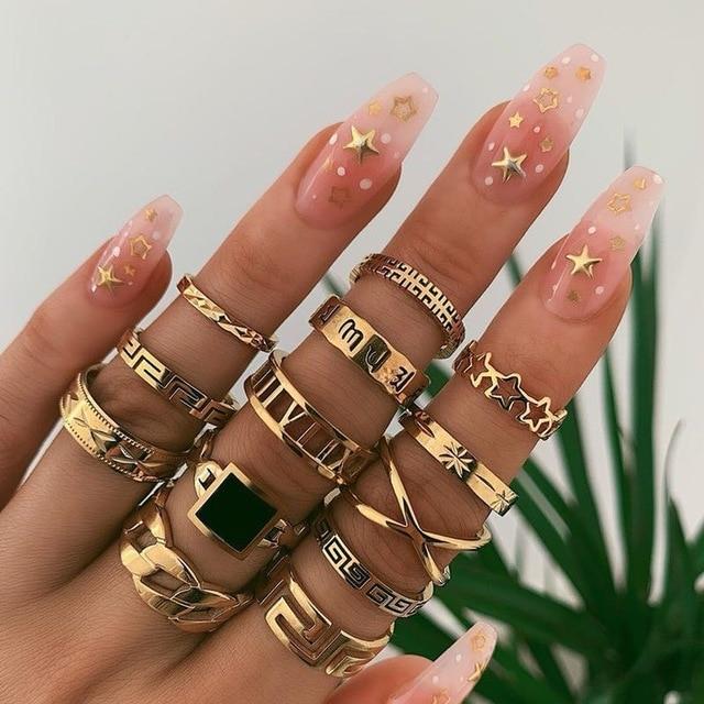 Ensemble premium unique avec 8 à 12 bagues