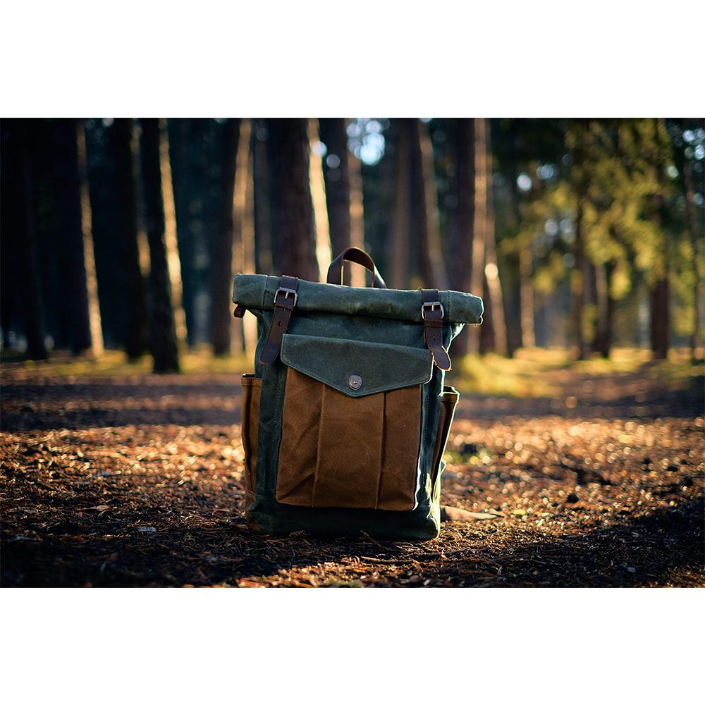 Sac à dos Rolltop en toile cirée | MARSEILLE