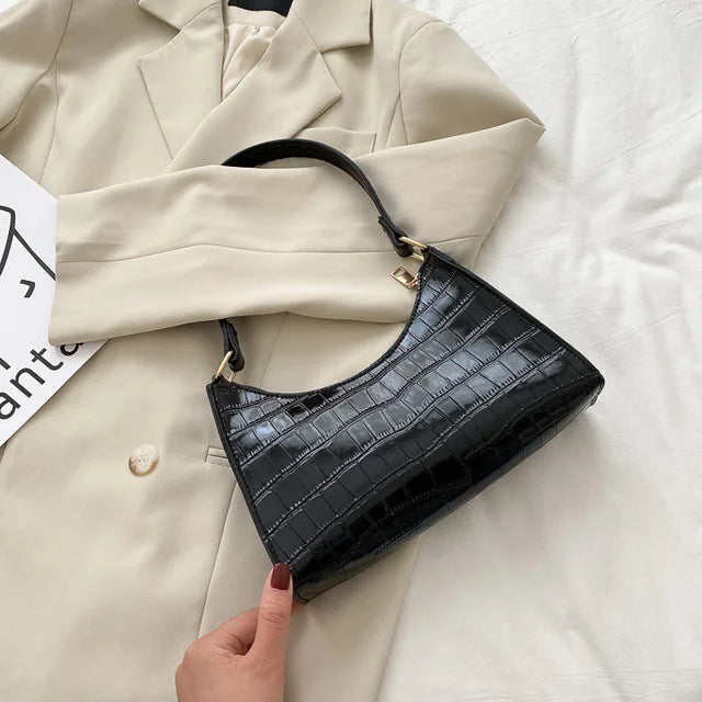 Tess™ | Sac à bandoulière scintillant avec motif crocodile