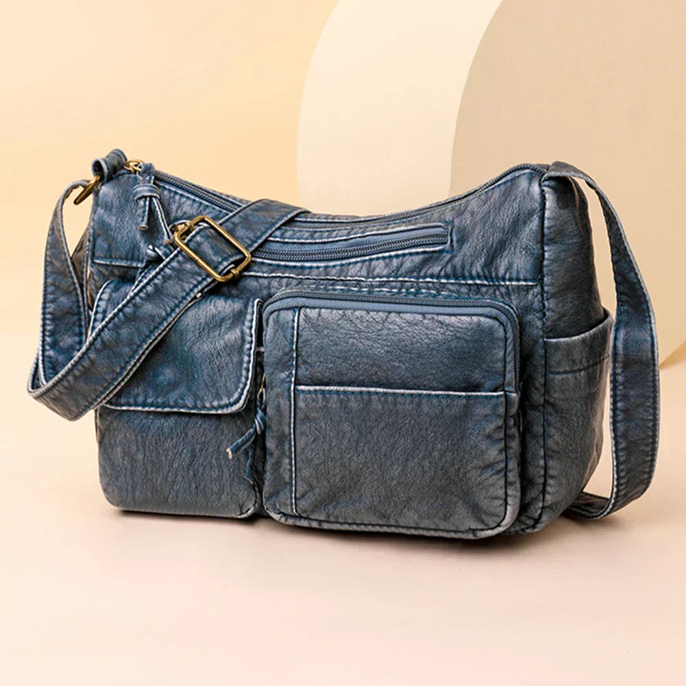 Lena™ | Sac à bandoulière Vintage Luxe avec plusieurs poches