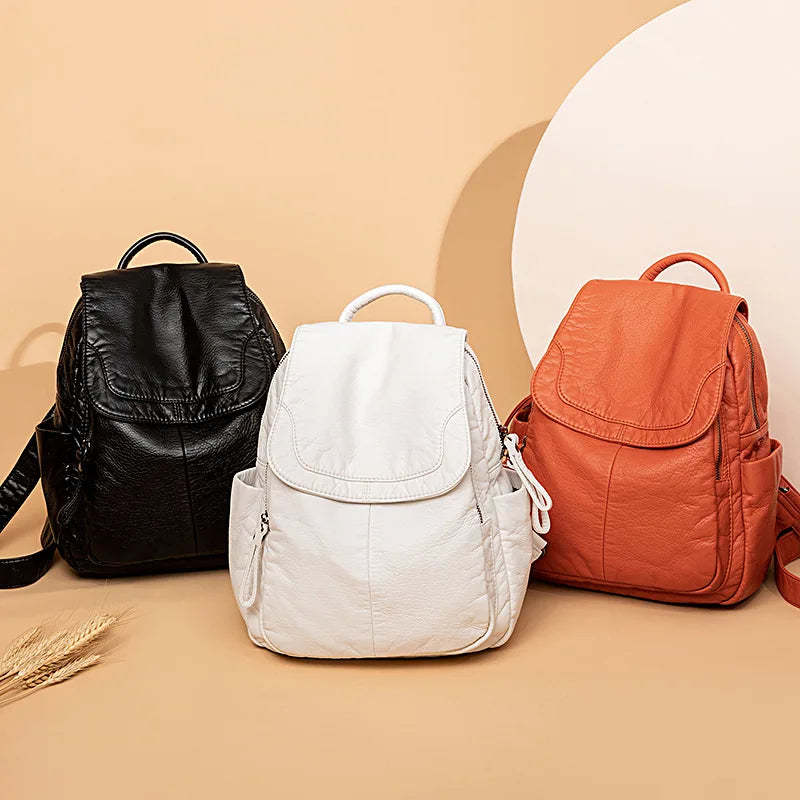 Viola™ | Sac à dos en cuir lavé
