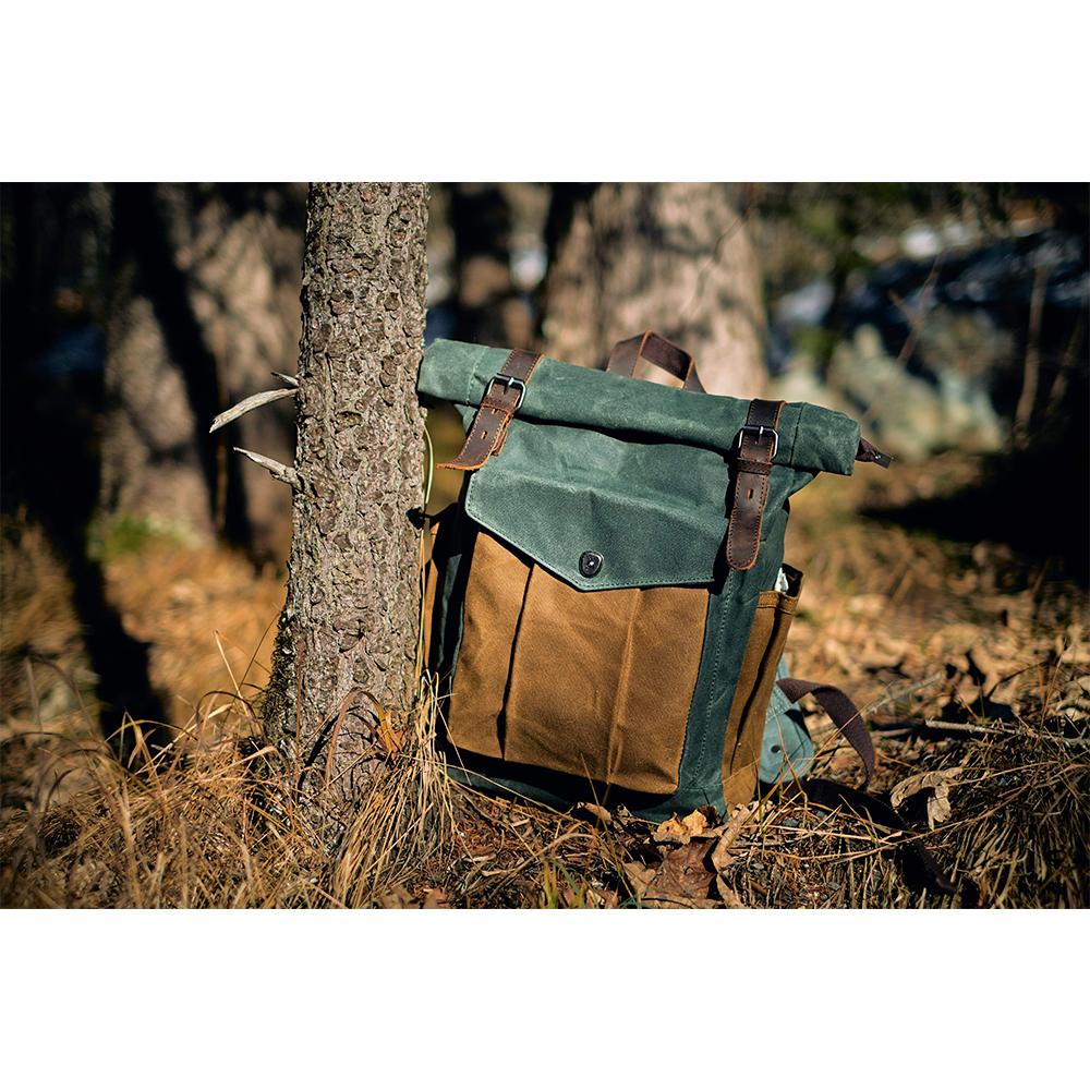 Sac à dos Rolltop en toile cirée | MARSEILLE